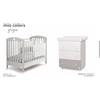 Set Mio Colors Cuoricini Grigio Lettino + Cassettiera Fasciatoio + Completo Piumone + Materasso e Cuscino