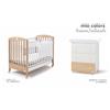 Set Mio Colors Cuoricini Bianco/Naturale Lettino + Cassettiera Fasciatoio + Completo Piumone + Materasso e Cuscino