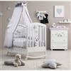 Lettino Azzurra Design Dido Mini Bianco/Grigio