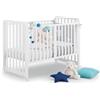 Lettino Trasformabile Azzurra Design Glam Uno X 9 Bianco Con Tessile Glammy