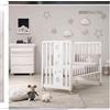 Lettino Trasformabile Azzurra Design Glam Lux Uno X 9 Bianco Con Cromoterapia