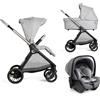 Trio Chicco Bellagio 2 Gran Cmfort Con Sedia First Seat Recline Lunar Rock