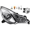 Johns, Faro alogeno anteriore principale adatto per Citroen C3 DS3 11/09 - H7 H1 destro + fendinebbia + lampadina