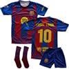 Qycksouth Ard Lamine Yamal - Maglia per bambini con pantaloncini e calze, look Barcellona, per ragazzi e ragazze, traspirante e confortevole, taglie da 128 a 176, Blu, 152