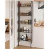 UMDONX Scaffale stretto per bagno,scaffale a scala a 5 livelli