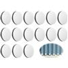 Hitopin Pesi per Tende da Interno, 15 Pezzi Calamita per Tende, Pesi per Tende da Esterno, Pesi per Tende da Doccia con Magneti,per Tovaglie Tende da Doccia (Bianco, Rotondo)