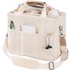 WUZIA Borsa tote in tela da donna con tracolla regolabile multi-tasche grande capacità borsa a tracolla