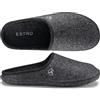 ESTRO Pantofole Uomo Invernali Chiuse - Ciabatte Casa Pantofole Suola Feltro Ciabatte Uomo Casa WOLLFILZ (Grafite, 45 EU)