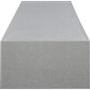 Delindo Lifestyle Runner da tavola Wien Home, moderna tovaglia antimacchia per tutto l'anno, grigio, 40 x 140 cm