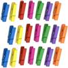 GUTE LINES Mollette di Legno Naturale, Clip per Foto, Mini Mollette di Bucato, Mini Clip Legno per Decorazioni, Chiusura Sacchetti Foto Biglietti Scrapbooking Matrimonio Feste (COLORATO, 60PCS X 35MM)