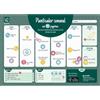 Grafoplás Grafoplas | Blocco pianificatore settimanale A3 spagnolo | Desktop | Con 192 adesivi | 60 fogli di carta 120 grammi | Certificato FSC | 42 x 29,7 cm | Stampato su 2 inchiostri tonalità verdi