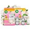 Airwick Air Wick Diffusore Elettrico di Oli Essenziali, 1 Diffusore Completo Gadget e Ricarica + 2 Ricariche alla Fragranza Peonia Bianca e Gelsomino