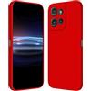 RankOne Custodia per Motorola Moto Edge 50 Neo/ThinkPhone 25 (6.36 Inches) Cover Morbida in Silicone TPU - Rosso Cina