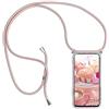 YAMCCCSE Custodia per Cellulare Girocollo per Motorola Moto G56 5G Tracolla - Collana/Necklace Cordoncino,Practical Stylish Trasparente Silicone TPU Flessibile Antiurto Protettivo Cover