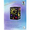 URSUS 2370099 - Set di lanterne con supporto, 14 x 20 cm, con supporto per il trasporto, carta trasparente in 7 colori e istruzioni per il fai da te, colore: Multicolore