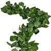 Unilove Ghirlanda di foglie finte, 51,2 m, decorazione artificiale, edera rampicante per la decorazione della casa, per interni ed esterni (foglie di scindapsus artificiali)