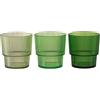 Villa d'Este Home Tivoli 1996 Set 12 Bicchieri acqua 300 ml verde, in plastica PS, Shades of Green | Unico