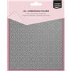 Vaessen Creative Cartella per Embossing 3D Stelle di Natale 15 x 15 cm - Cartelle per Goffratura e Accessori - per Fai da Te, DIY, Biglietti, Artigianato, Scrapbooking e Journaling