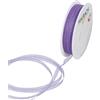 Halbach Seidenbänder Nastro in organza di alta qualità, larghezza 5 mm, lunghezza 50 m, per decorare regali, nastro trasparente, nastro decorativo per fai da te, colore: lilla