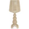 Kartell Mini Kabuki Lampada da tavolo, Dimmerabile, H 70 cm, Beige