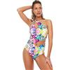 Trendyol Costume da Bagno da Donna con Taglio Tropicale Lavorato a Maglia Dettagliato, Rosa, 34