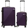Rockland Star Trail Hardside Spinner Wheel Bagaglio, Viola, 2-Piece Set (20/28), Star Trail Hardside Spinner Wheel Bagaglio