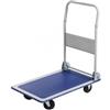 Huspert Carrello portapacchi pieghevole con 4 ruote blu e grigio 300