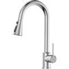 YEAUPE PRO Rubinetto Lavello Cucina Fregadero, Miscelatore Cucina Extraible con 360° Bocca Girevole, Rubinetti Cucina con ABS Doccetta,3 Modalità,Acciaio Inossidabile Rubinetti per Lavello a 1 Foro