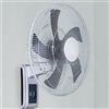BAKAJI Ventilatore da Parete Potenza 45 Watt, Diametro 41 cm, 3 Velocità Selezionabili, Inclinazione Regolabile, Montaggio a Muro Stabile e Resistente, Ultra Silenzioso, Tensione 220 Volt - 50 Hz