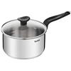 Tefal Primary casseruola 20 cm / 3 L + coperchio, garanzia 10 anni, acciaio inossidabile di prima qualità, induzione, stufa, bollire, ricette E3082404