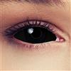 DESIGNLENSES Lenti a contatto colorate Full Sclera con diametro di 22 mm, 1 paio (2 pezzi) + contenitore Black Witch