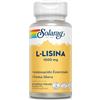 Solaray L-Lisina 1000mg, 60 Capsule Vegane, 500mg per Capsula