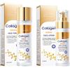 Lixuitme Tonico Viso al Collagene Anti-Rughe + Lozione Idratante Intensa, Idratazione Profonda, Effetto Liftante, Levigante Rughe, Rivitalizzante per Pelli Mature, Luminosità Immediata