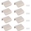 MOROBOR Finger Edge Pull, 8pcs maniglia nascosta stile moderno maniglia del cassetto, in lega di alluminio invisibile maniglia armadio per armadio cassetto hardware, 50 millimetri/grigio cachemire