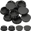 PATIKIL Tappi Copriforo, 34Pz 1 1/4 (32mm) Tappi per Fori in Plastica Copriforo a Vite Scrivania Fibbia Bloccaggio Inserto per Mobili Fori Armadio Cucina, Nero