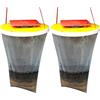 PRETTYLE Trappola per Antimosche da Esterno, 2 Pezzi Trappola per Mosche e Vespe, Trappola per Zanzare da Giardino Esterno, per Cucin, Giardino, Casa, uccidere fino a 20.000 mosche e insetti