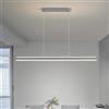 TkTsjtle Moderna Lampada A Sospensione A LED con Telecomando per Isola Cucina, Lunga Lampada A Sospensione Lineare sopra Il Tavolo da Pranzo, Lampada A Sospensione Dimmerabile per Soggiorno, Ufficio