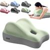 Generic Cuscino in memory foam per elevazione dell'anca, coppia cuscino a cuneo con sollievo lombare e collo, ideale per coppie, uso domestico, supporto per letto/divano (verde)