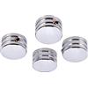Riloer Copri bulloni testa Compatibile con Harley-Davidson tutti i modelli Twin Cam, adatti per modelli Big Twin 1340 Evo, modelli Sportster, cromati, 4 pezzi