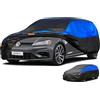 GunHyi Telo Copriauto da Esterno Gunhyi, Telo Auto Impermeabile e Traspirante Resistente Graffi Pioggia, Anti-Vento e Antipolvere per VW Golf Megane BMW 1 Giulietta Classe B Ford Focus (415 a 450 Cm) 2L