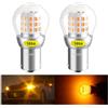 Defvnsy - Confezione da 2 - Ambra/Giallo 1056 BAU15S 7507 12496 PY21W Lampadine LED 3014 39SMD estremamente luminose per indicatori di direzione Luce di posizione laterale - 10-30 V DC