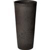 Arcadia Garden Products Arcadia Vaso Rotondo Alto Contempo S32DCM in Marmo Scuro Antracite, 33 x 71 cm