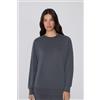 Tezenis Felpa Viscosa Soft Touch Girocollo Donna Grigio