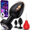 Tagnaff Set 4in1 Plug Anali con Doccia Anale, 3 Misure Graduate Butt Plug Analesex Toys Vibratoreper Dilatatore Ano per Uomo Sexytoysys Donna, Dilatatori Sextoysys Uomo Toys Sessuali Coppie Professionale
