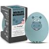 Brainstream Hippo PiepEi - Timer per uova cantanti da cucinare, cuociuova per 3 gradi di durezza, dolce ippopotamo, divertente cuoco - musica Eggtimer - Brainstream
