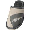 APREGGIO Pantofole Donna Pelle - Fatte a Mano Pantofole da Donna Lana - Pantofole Pelle da Donna - Comode Pantofole Pelle con Suola in Gomma - Scarpe Donna Pratici