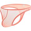 ZUOLAIYIN stringhe da uomo, perizoma sexy, biancheria intima da uomo, perizoma nero, nylon elasticizzato, tanga da uomo, Big Bulge Pouch trasparente Gro er Bag Elastam Low Rise Tanga, Arancione(8178), L
