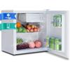 SMETA Mini Frigo 48L con Porta Reversibile, 0-10°C, Silenzioso - Perfetto per Ufficio e Camera da Letto, Frigo Piccolo a Risparmio Energetico, Bianco