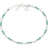 Louis Ciocchetti dal 1887 Bracciale Tennis Nero Argento 925 con Zirconi 5A da 2 mm e catena argento, Gioiello Elegante Regolabile per Donna - Idea Regalo Raffinata con Packaging Lusso - Qualità