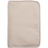 Trois Kilos Sept - Protezione per diario sanitario per bambino, colore: beige - Cotone a costine misto con alette e chiusura lampo - 17,5 x 25,5 cm